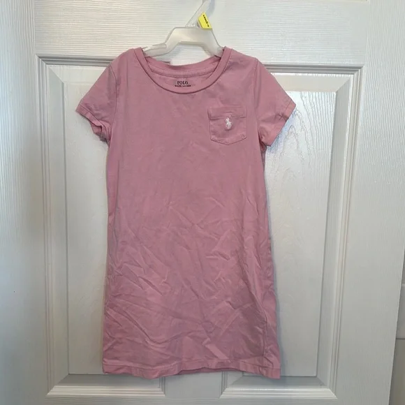light pink polo dress Girls' Hot Pink Polo Dress Size: 7/8 By Mila & Rose